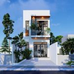 Kiến trúc nhà phố 2 tầng