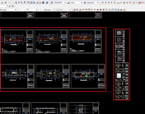 File cad hồ sơ kiến trúc nhà phố