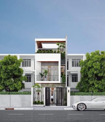 Kiến trúc nhà ống 3 tầng đẹp