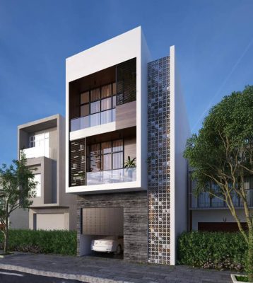 Kiến trúc nhà phố 3 tầng đẹp
