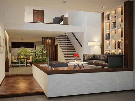 Kiến trúc nhà phố lệch tầng