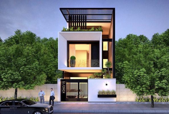 Mẫu nhà phố mặt tiền 6m