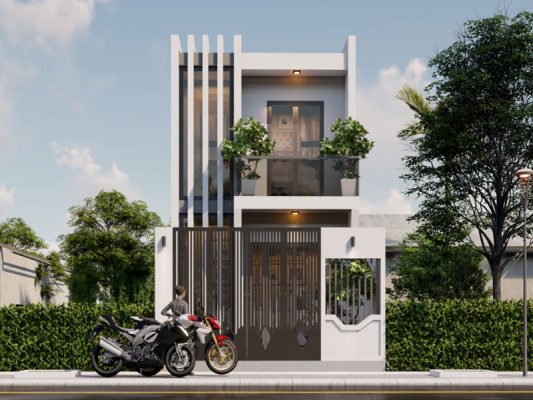 Thiết kế nhà phố mặt tiền 6m
