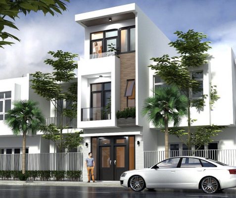 kiến trúc nhà ống mặt phố đẹp