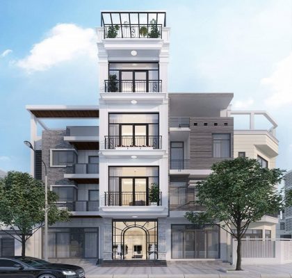 Tìm hiểu về kiến trúc nhà phố 5 tầng