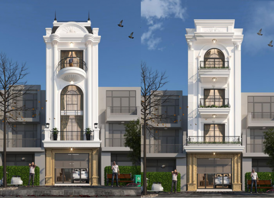 Kiến trúc nhà phố 4 tầng đẹp