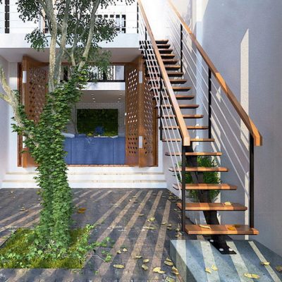 kiến trúc nhà đẹp không gian xanh cuốn hút