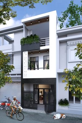 kiểu kiến trúc nhà phố 2 tầng 4x15m