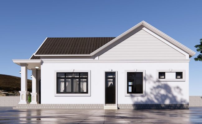 Kiến trúc nhà phố mái thái đẹp