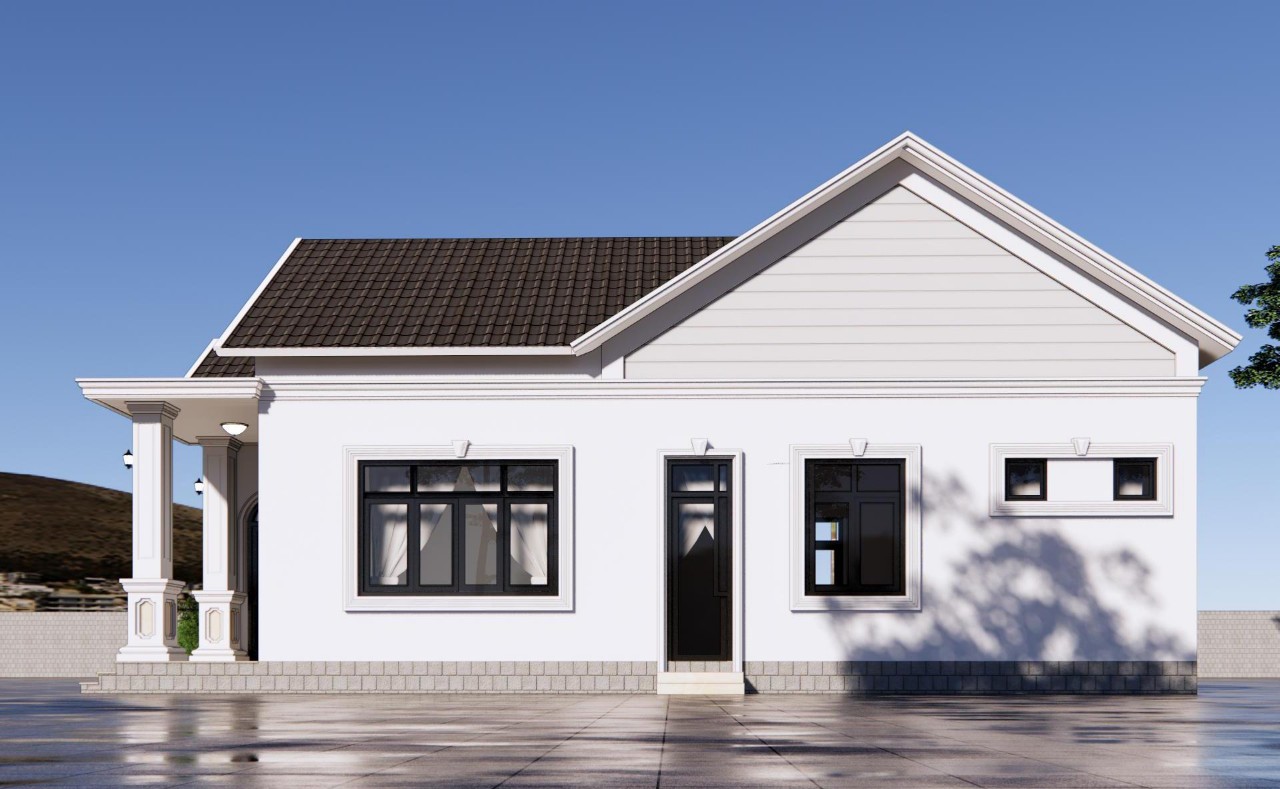 Kiến trúc nhà phố mái thái đẹp