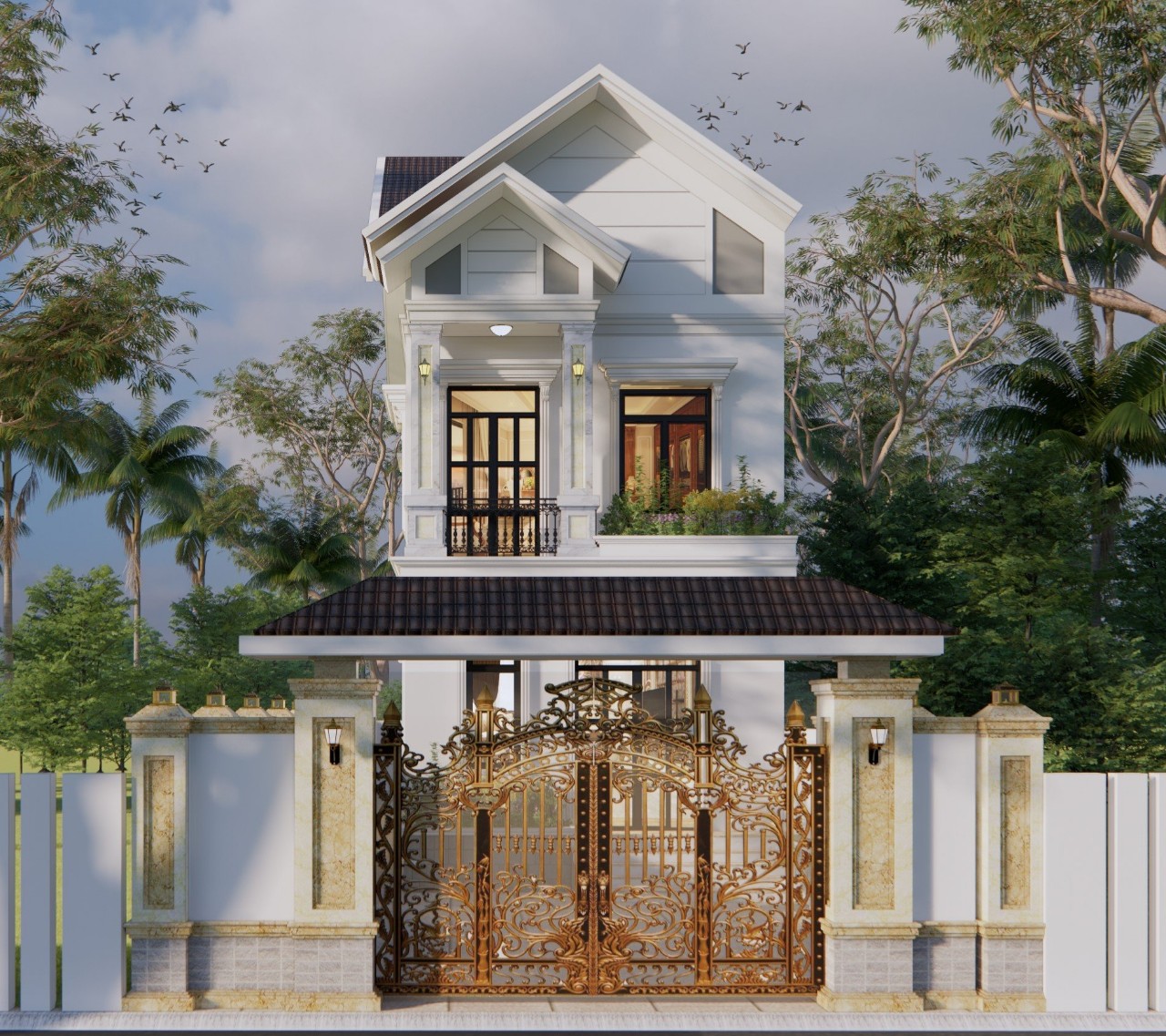 Một số công trình thi công xây nhà trọn gói của Thiên Hoàng Long